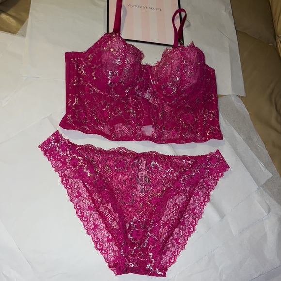 (L) 2pcs Victoria’s Secret Dream Angels Collection Set,  Corset & Cheeky… - Picture 8 of 17